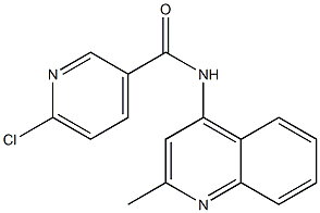 6-chloro-N-(2-methylquinolin-4-yl)pyridine-3-carboxamide Struktur