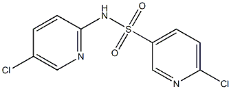 6-chloro-N-(5-chloropyridin-2-yl)pyridine-3-sulfonamide Struktur