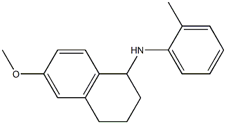 6-methoxy-N-(2-methylphenyl)-1,2,3,4-tetrahydronaphthalen-1-amine Struktur