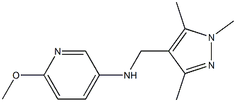 6-methoxy-N-[(1,3,5-trimethyl-1H-pyrazol-4-yl)methyl]pyridin-3-amine Struktur