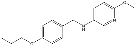 6-methoxy-N-[(4-propoxyphenyl)methyl]pyridin-3-amine Struktur