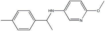 6-methoxy-N-[1-(4-methylphenyl)ethyl]pyridin-3-amine Struktur