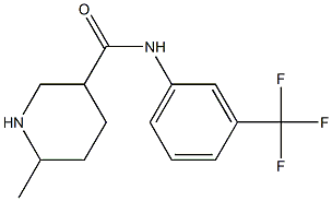 6-methyl-N-[3-(trifluoromethyl)phenyl]piperidine-3-carboxamide Struktur