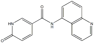 6-oxo-N-(quinolin-5-yl)-1,6-dihydropyridine-3-carboxamide Struktur