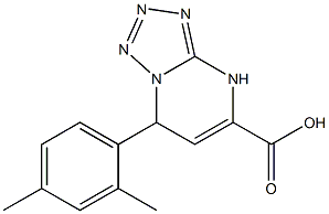 7-(2,4-dimethylphenyl)-4,7-dihydrotetrazolo[1,5-a]pyrimidine-5-carboxylic acid Struktur