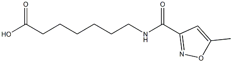 7-[(5-methyl-1,2-oxazol-3-yl)formamido]heptanoic acid Struktur