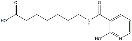 7-{[(2-hydroxypyridin-3-yl)carbonyl]amino}heptanoic acid Struktur