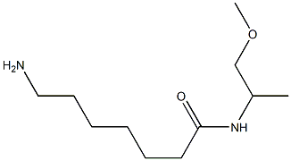 7-amino-N-(2-methoxy-1-methylethyl)heptanamide Struktur