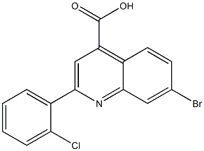 7-bromo-2-(2-chlorophenyl)quinoline-4-carboxylic acid Struktur