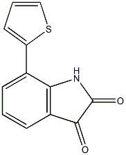 7-thien-2-yl-1H-indole-2,3-dione Struktur