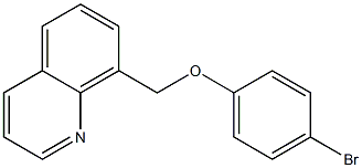 8-(4-bromophenoxymethyl)quinoline Struktur