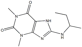 8-(butan-2-ylamino)-1,3-dimethyl-2,3,6,7-tetrahydro-1H-purine-2,6-dione Struktur