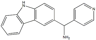 9H-carbazol-3-yl(pyridin-4-yl)methanamine Struktur