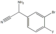 amino(3-bromo-4-fluorophenyl)acetonitrile Struktur