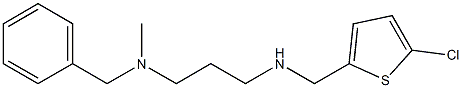 benzyl(3-{[(5-chlorothiophen-2-yl)methyl]amino}propyl)methylamine Struktur