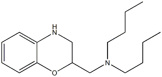 dibutyl(3,4-dihydro-2H-1,4-benzoxazin-2-ylmethyl)amine Struktur