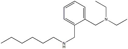 diethyl({2-[(hexylamino)methyl]phenyl}methyl)amine Struktur