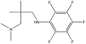 dimethyl(2-methyl-2-{[(2,3,4,5,6-pentafluorophenyl)amino]methyl}propyl)amine Struktur