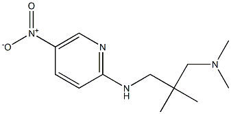 dimethyl(2-methyl-2-{[(5-nitropyridin-2-yl)amino]methyl}propyl)amine Struktur