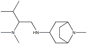 dimethyl[3-methyl-1-({8-methyl-8-azabicyclo[3.2.1]octan-3-yl}amino)butan-2-yl]amine Struktur