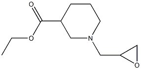 ethyl 1-(oxiran-2-ylmethyl)piperidine-3-carboxylate Struktur