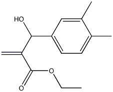 ethyl 2-[(3,4-dimethylphenyl)(hydroxy)methyl]prop-2-enoate Struktur