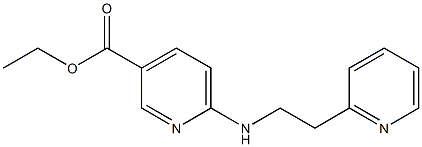 ethyl 6-{[2-(pyridin-2-yl)ethyl]amino}pyridine-3-carboxylate Struktur