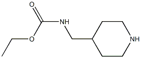 ethyl N-(piperidin-4-ylmethyl)carbamate Struktur