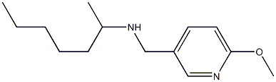 heptan-2-yl[(6-methoxypyridin-3-yl)methyl]amine Struktur