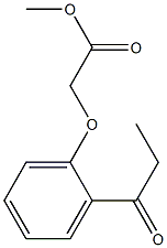 methyl (2-propionylphenoxy)acetate Struktur