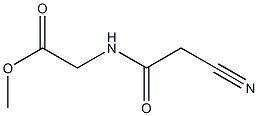 methyl [(cyanoacetyl)amino]acetate Struktur