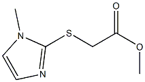 methyl 2-[(1-methyl-1H-imidazol-2-yl)sulfanyl]acetate Struktur