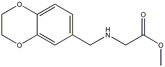 methyl 2-[(2,3-dihydro-1,4-benzodioxin-6-ylmethyl)amino]acetate Struktur