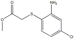 methyl 2-[(2-amino-4-chlorophenyl)sulfanyl]acetate Struktur