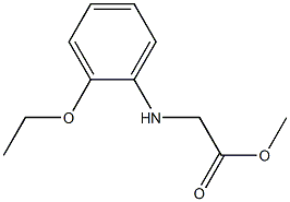 methyl 2-[(2-ethoxyphenyl)amino]acetate Struktur