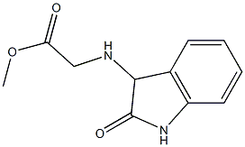 methyl 2-[(2-oxo-2,3-dihydro-1H-indol-3-yl)amino]acetate Struktur