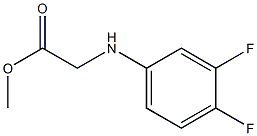 methyl 2-[(3,4-difluorophenyl)amino]acetate Struktur