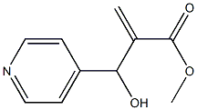 methyl 2-[hydroxy(pyridin-4-yl)methyl]prop-2-enoate Struktur