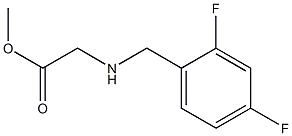 methyl 2-{[(2,4-difluorophenyl)methyl]amino}acetate Struktur