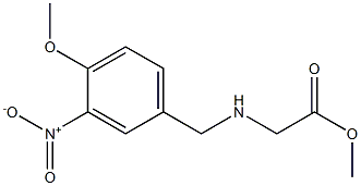 methyl 2-{[(4-methoxy-3-nitrophenyl)methyl]amino}acetate Struktur