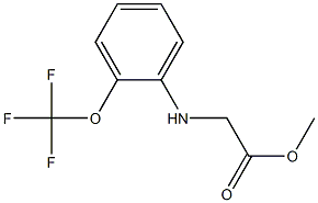 methyl 2-{[2-(trifluoromethoxy)phenyl]amino}acetate Struktur