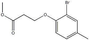 methyl 3-(2-bromo-4-methylphenoxy)propanoate Struktur