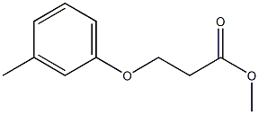 methyl 3-(3-methylphenoxy)propanoate Struktur