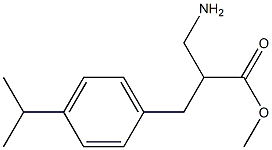 methyl 3-amino-2-{[4-(propan-2-yl)phenyl]methyl}propanoate Struktur