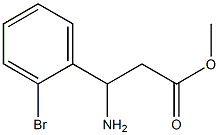 methyl 3-amino-3-(2-bromophenyl)propanoate Struktur