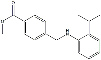 methyl 4-({[2-(propan-2-yl)phenyl]amino}methyl)benzoate Struktur