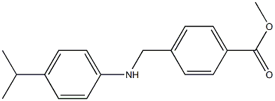 methyl 4-({[4-(propan-2-yl)phenyl]amino}methyl)benzoate Struktur