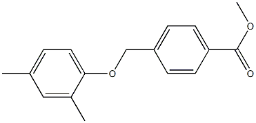 methyl 4-(2,4-dimethylphenoxymethyl)benzoate Struktur