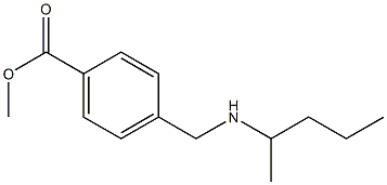 methyl 4-[(pentan-2-ylamino)methyl]benzoate Struktur