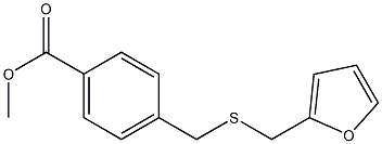 methyl 4-{[(furan-2-ylmethyl)sulfanyl]methyl}benzoate Struktur